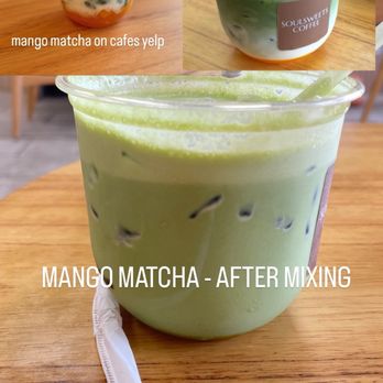 Soulsweets Coffee - Mango matcha 12oz $8 (ALL ICE) - Coffee & Tea Near Me - Glendale, California