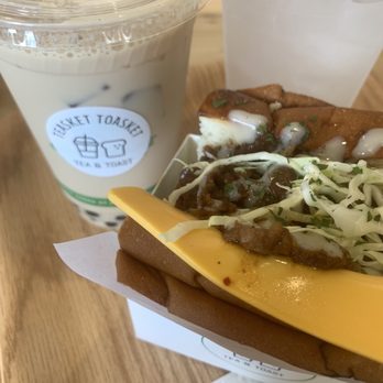 Gold Miss - Kimchi Bulgogi Lover toast and milk tea combo - Bubble Tea Near Me - Honolulu, Hawaii