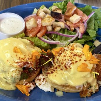 The Breakfast Club at Midtown - Crab Cake Bene - New American Near Me - Mountain View, California The Breakfast Club at Midtown - Crab Cake Bene - New American Near Me - Mountain View, California