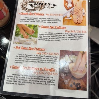 Vanity Nails & Spa - First page of pedicure menu pricing. - Nail Salons Near Me - Las Vegas, Nevada Vanity Nails & Spa - First page of pedicure menu pricing. - Nail Salons Near Me - Las Vegas, Nevada