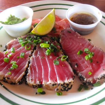 Half Shell Raw Bar - throw back to having tuna tataki on the happy hour menu (replaced by mexican appetizers (at a seafood joint) - Seafood Near Me - Key West, Florida Half Shell Raw Bar - throw back to having tuna tataki on the happy hour menu (replaced by mexican appetizers (at a seafood joint) - Seafood Near Me - Key West, Florida