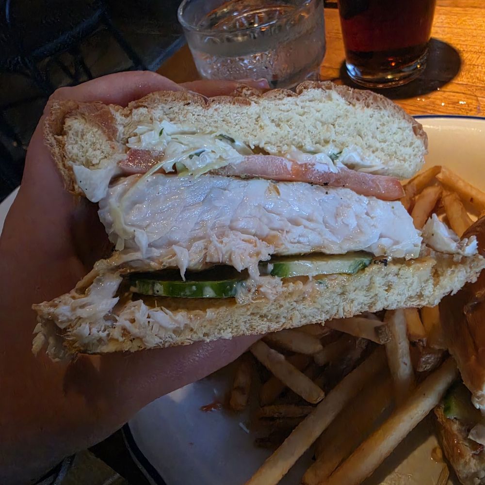 Fresh mahi mahi sandwich