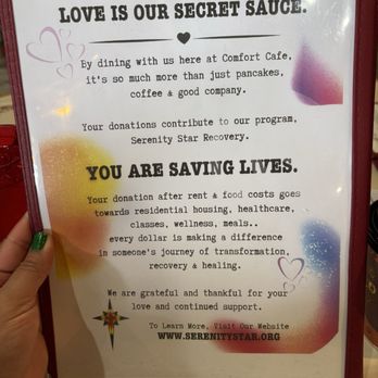 Comfort Cafe - What a great mission/purpose - Breakfast & Brunch Near Me - San Antonio, Texas