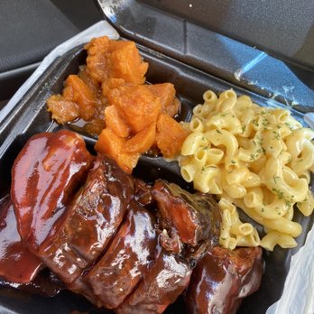Rosako's Restaurant - Rib Tips with Mac & Cheese and Yams - Soul Food Near Me - Bedford, Texas Rosako's Restaurant - Rib Tips with Mac & Cheese and Yams - Soul Food Near Me - Bedford, Texas