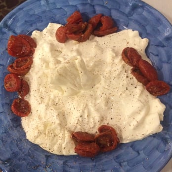 Roscioli - Burrata with sun-dried cherry tomatoes. A must! - Salumerie Near Me - Rome, RM Roscioli - Burrata with sun-dried cherry tomatoes. A must! - Salumerie Near Me - Rome, RM