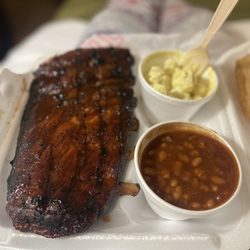 Backyard Bar Be Cue - Rib Plate- nice portion