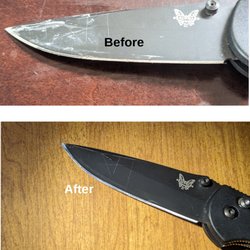 Electric City Sharpening - Benchmade with S30v Steel sharpened to a razor edge!