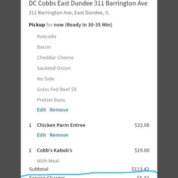 D.C. Cobb's - Burgers Near Me - East Dundee, Illinois