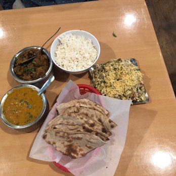 Mumbai Chowk - Naan, Bhel puri, dhal fry, Sukha lamb and rice - Indian Near Me - Newark, California Mumbai Chowk - Naan, Bhel puri, dhal fry, Sukha lamb and rice - Indian Near Me - Newark, California