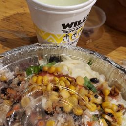 Chicken bowl and margarita Chicken bowl and margarita