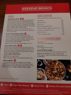 Menu photo 2 Pizza Lucé Duluth, MN Menu photo 2 Pizza Lucé Duluth, MN