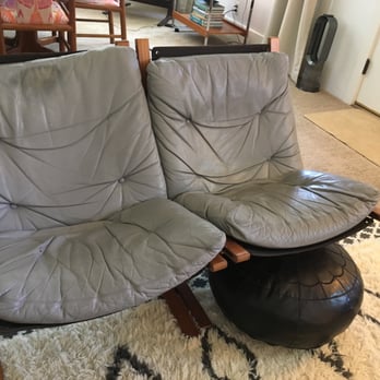 AAA Leather Repair - Before ... oil stains, sagging pads, missing buttons, holes in leather and dye rubbed off on seats. - Leather Goods Near Me AAA Leather Repair - Before ... oil stains, sagging pads, missing buttons, holes in leather and dye rubbed off on seats. - Leather Goods Near Me