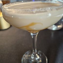 A creme brulee martini for dessert A creme brulee martini for dessert