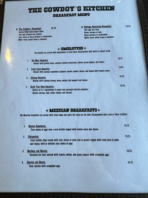 Menu photo 2 The Cowboys Kitchen Gypsum, CO Menu photo 2 The Cowboys Kitchen Gypsum, CO