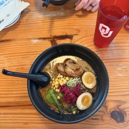 Black garlic paitan with pork