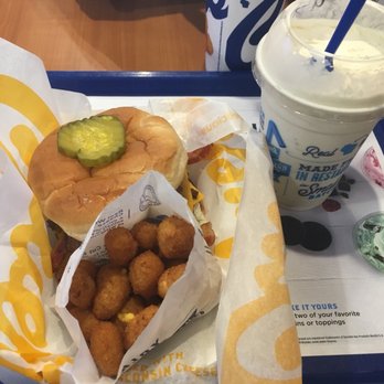 Culver's - Butter burger with bacon, cheese curds, cookie dough concrete - Fast Food Near Me - Buford, Georgia