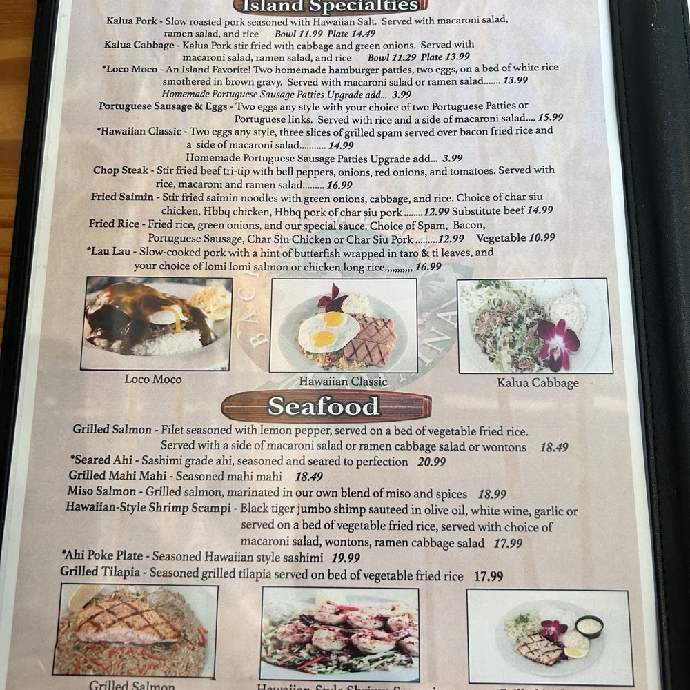 Menu as of 2/1/26