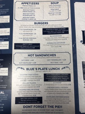 Menu photo 3 Blue's Cafe Kankakee, IL