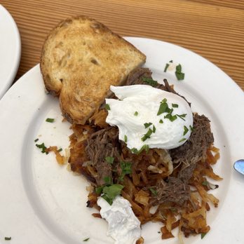 Shorehouse Kitchen - Hash with poached eggs. - Breakfast & Brunch Near Me - Carlsbad, California