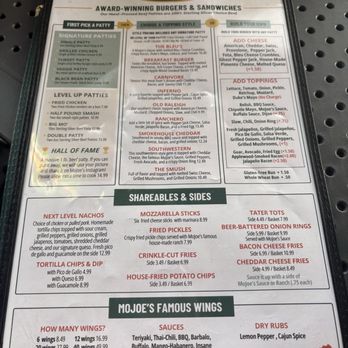 MoJoe's Burger Joint - Menu - Burgers Near Me - Raleigh, North Carolina MoJoe's Burger Joint - Menu - Burgers Near Me - Raleigh, North Carolina