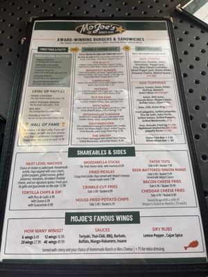 Menu photo 3 MoJoe's Burger Joint Raleigh, NC Menu photo 3 MoJoe's Burger Joint Raleigh, NC
