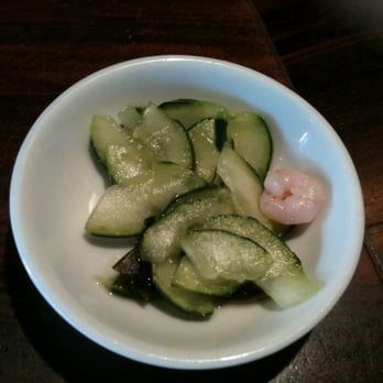Sushi Zen - Complimentary cucumber salad - Sushi Bars Near Me - Mill Creek, Washington