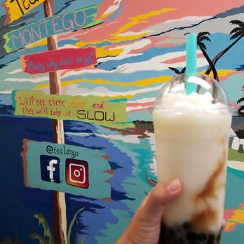 Tea Largo - Lychee slush with boba - Coffee & Tea Near Me - Lakeland, Florida