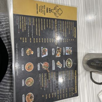 Viet Time - Menu Part 1 - Vietnamese Near Me - San Bruno, California