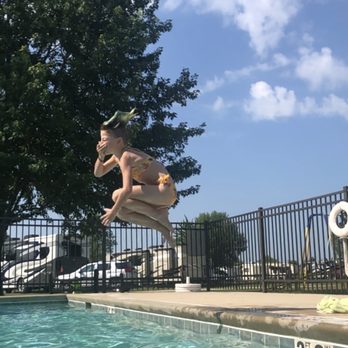 Madison KOA - So much fun at the pool! - RV Parks Near Me - De Forest, Wisconsin