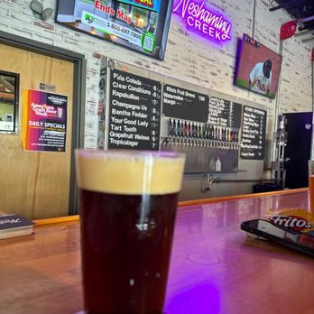Neshaminy Creek Brewing Company - A Your Good Lady Belgian Dubbel at the bar. - Breweries Near Me - Croydon, Pennsylvania