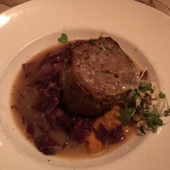 Terzo - The pork with sweet potatoes and cabbage- amazing! - Mediterranean Near Me - San Francisco, California