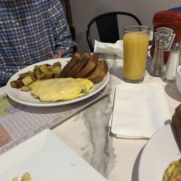 Italian omelette, home fries, wheat toast