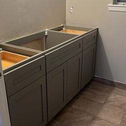 Cabinets To Go - The gray cabinets for guest bath