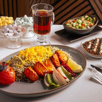 Tajrish Kabob - Salmon fish kabob - Persian/Iranian Near Me - Marina del Rey, California Tajrish Kabob - Salmon fish kabob - Persian/Iranian Near Me - Marina del Rey, California