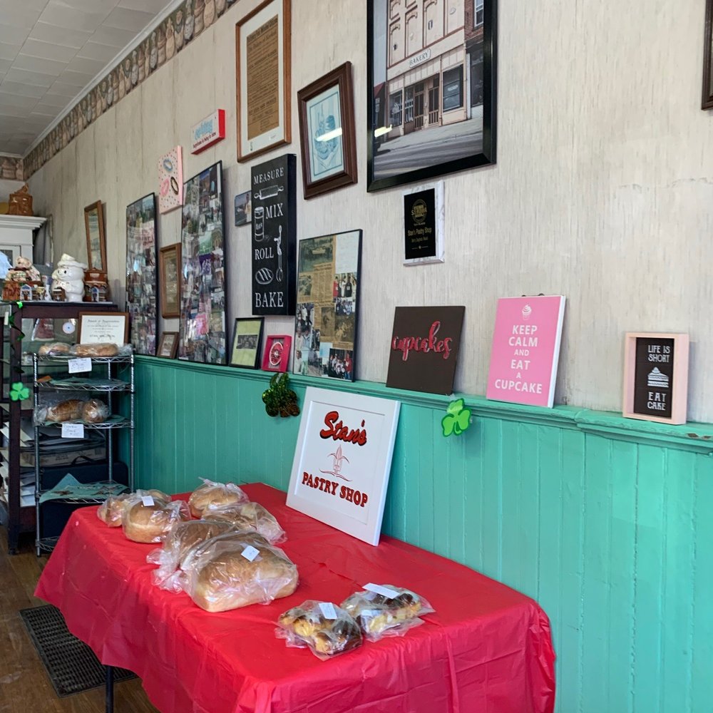 a table with pastries on it a table with pastries on it