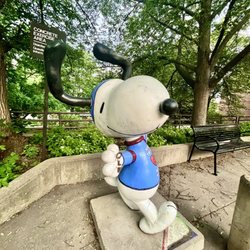 The Peanuts Gang Statues - at umn st. paul campus -- veterinary hospital