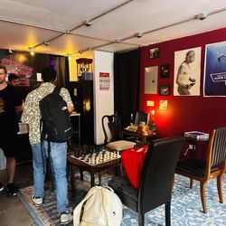 Flop House Comedy Club - Lounge outside of comedy