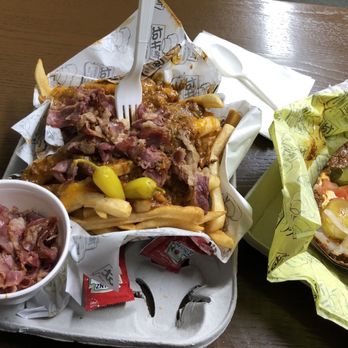 The Hat - Left: Chili Fries Right: Chili Tamale - Sandwiches Near Me - Alhambra, California The Hat - Left: Chili Fries Right: Chili Tamale - Sandwiches Near Me - Alhambra, California