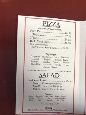 Menu photo 6 Top It Off Pizza Tyler, TX