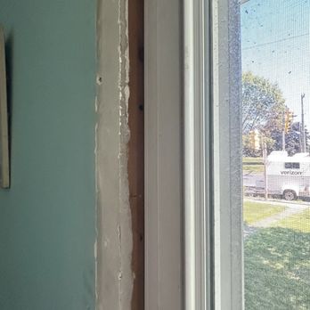 Seifert Contracting - They cut the original frame for the window to fit because apparently they didn't measure correctly - Roofing Near Me - Wind Gap, Pennsylvania