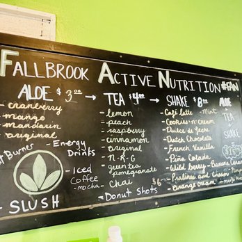 Fallbrook Active Nutrition - Menu which is always changing - Juice Bars & Smoothies Near Me - Fallbrook, California