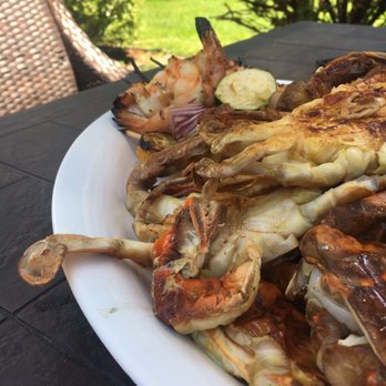 Apple Farm - Hot~ & Fresh Out Of The Grill [Soft Shell Crabs & Shrimp Kabobs] Courtesy Of Apple Farm's Fish Dept. - Fruits & Veggies Near Me - White Plains, New York