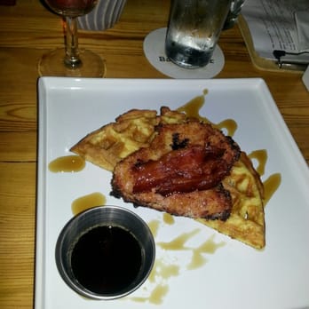 The Collins Bar - Delicious chicken & waffles. 1/2portion pictured - Cocktail Bars Near Me - Birmingham, Alabama The Collins Bar - Delicious chicken & waffles. 1/2portion pictured - Cocktail Bars Near Me - Birmingham, Alabama