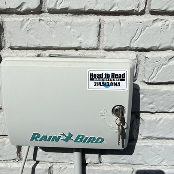 Head to Head Irrigation Systems - In case there is questions about who installed our system :). - Irrigation Near Me Head to Head Irrigation Systems - In case there is questions about who installed our system :). - Irrigation Near Me