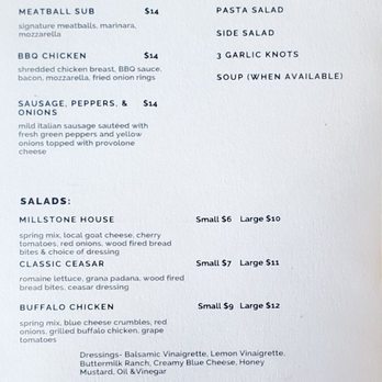 Millstone Pizza Tap House - Menu - Pizza Near Me - Rock Hill, South Carolina