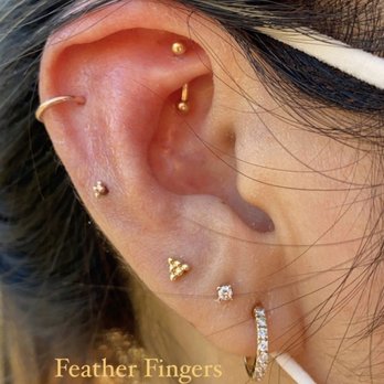 JuL Head Piercing - Newly pierced rook, healed mid helix and recent upper lobe. Upper helix done at another studio. - Jewelry Near Me - Alhambra, California JuL Head Piercing - Newly pierced rook, healed mid helix and recent upper lobe. Upper helix done at another studio. - Jewelry Near Me - Alhambra, California