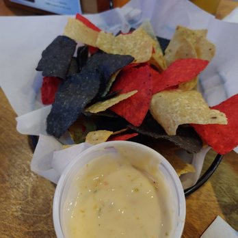Barrels Taphouse and Grill - Big ole bowl of chips...little bitty cup of queso. To our server's credit, she brought us more :) - American Near Me - O'Fallon, Missouri Barrels Taphouse and Grill - Big ole bowl of chips...little bitty cup of queso. To our server's credit, she brought us more :) - American Near Me - O'Fallon, Missouri