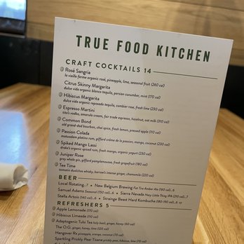True Food Kitchen - Menu - New American Near Me - Edison, New Jersey True Food Kitchen - Menu - New American Near Me - Edison, New Jersey