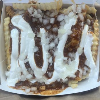 Del Taco - Deluxe Chili Cheddar Fries (no tomatoes) - Fast Food Near Me - Manteca, California Del Taco - Deluxe Chili Cheddar Fries (no tomatoes) - Fast Food Near Me - Manteca, California