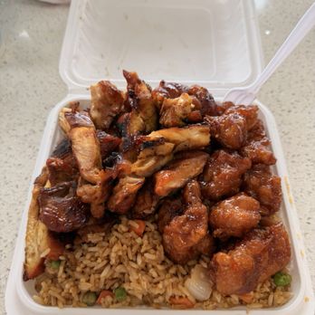 PanPan Wok - Orange and teriyaki with fried rice - Chinese Near Me - Vista, California